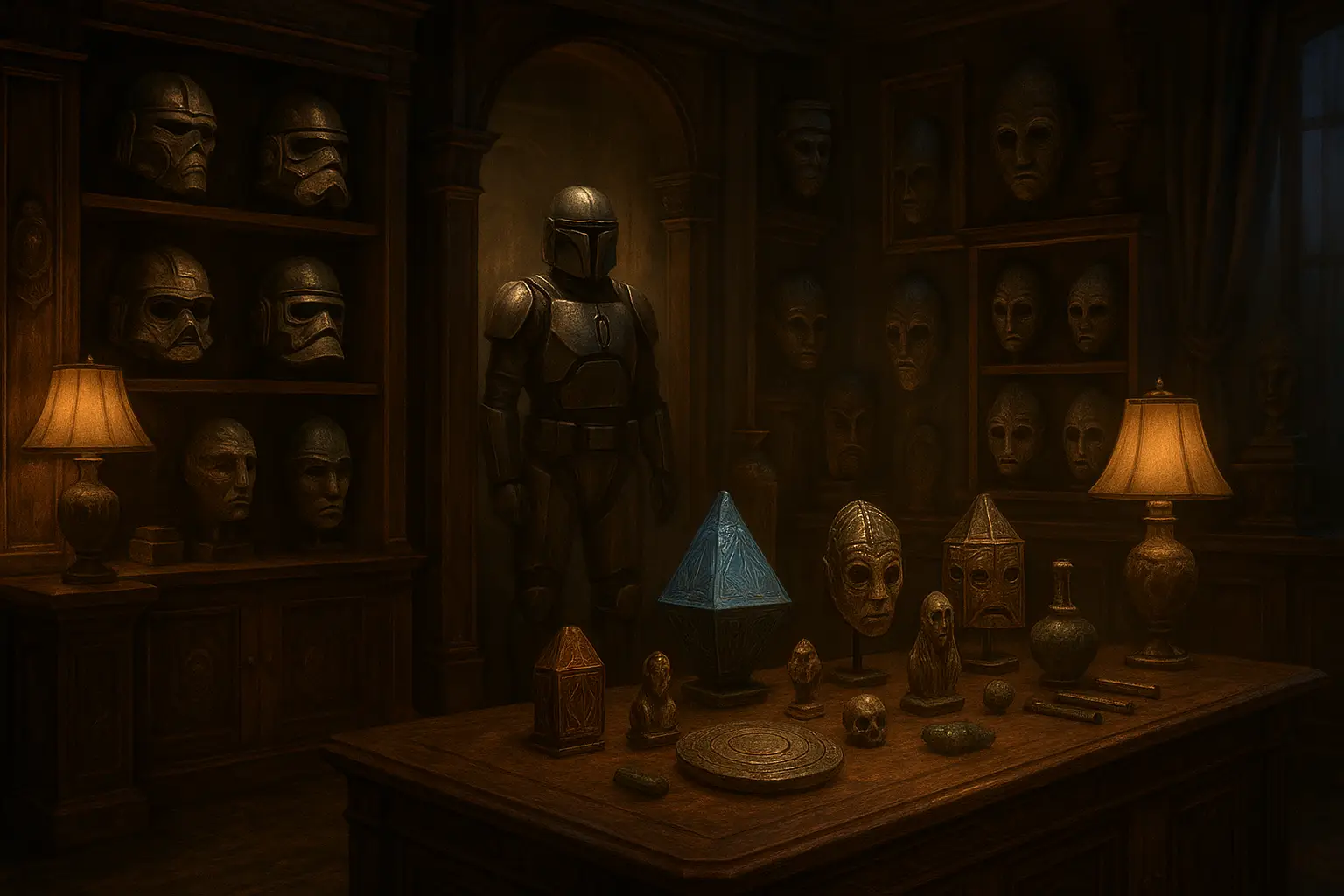 Luthen Rael’s Relic Gallery in Andor