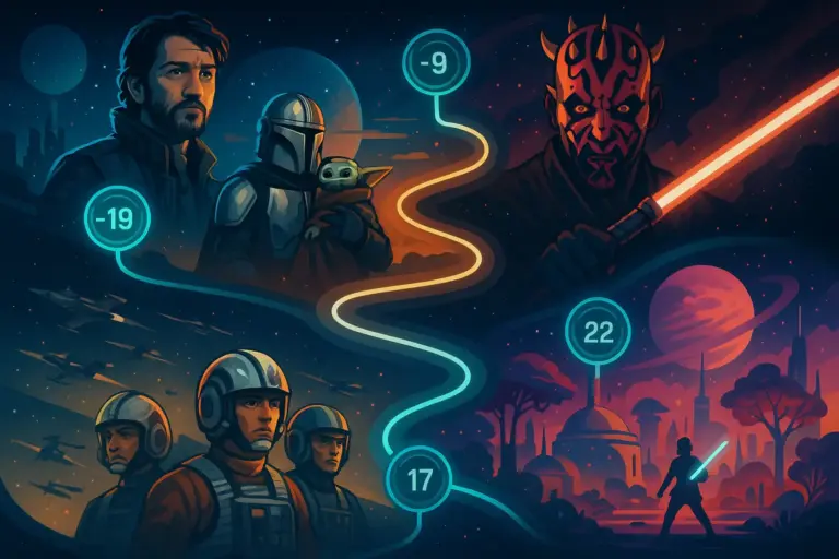 Timeline adventure across Star Wars galaxy 2025-2027