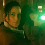 Carrie-Anne Moss as Jedi Master Indara in The Acolyte
